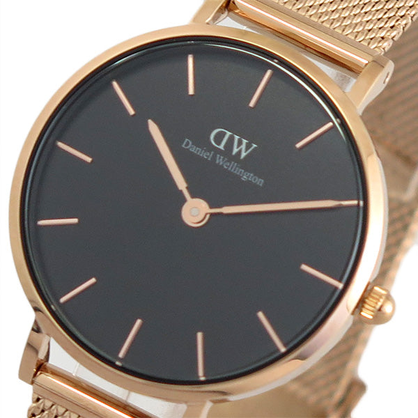 ダニエルウェリントン 腕時計 PETITE MELROSE 28 ローズゴールド DW00600217 DW00100217 ブラック ピンクゴールド  ブラック